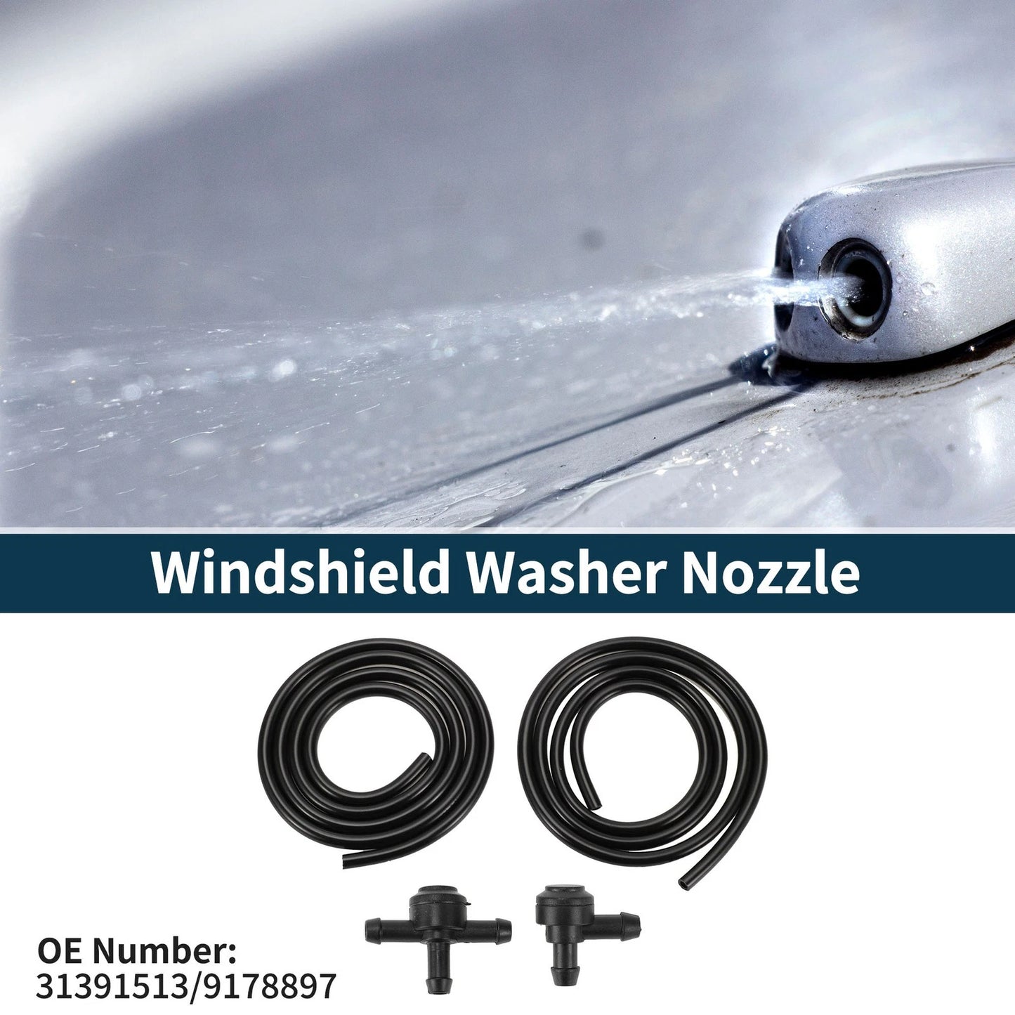 Windshield Washer Nozzle with Gasket