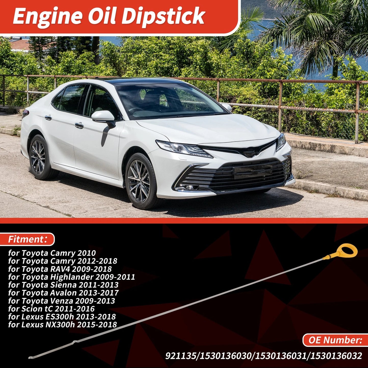 Oil Dipstick No. 921135/1530136030 for Toyota Camry