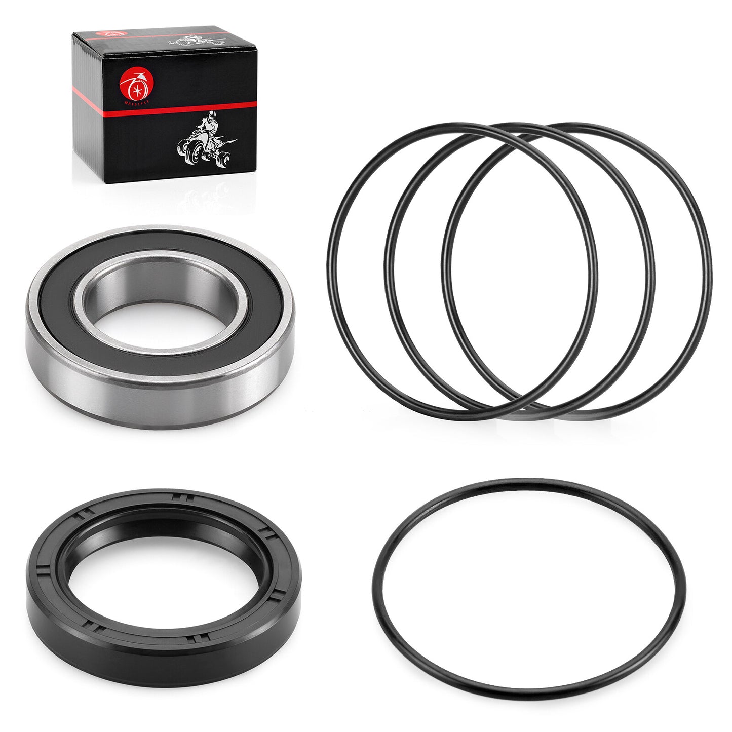Rear Left Axle Wheel Bearing & Seals for Honda Rancher 420 (2014–2024)