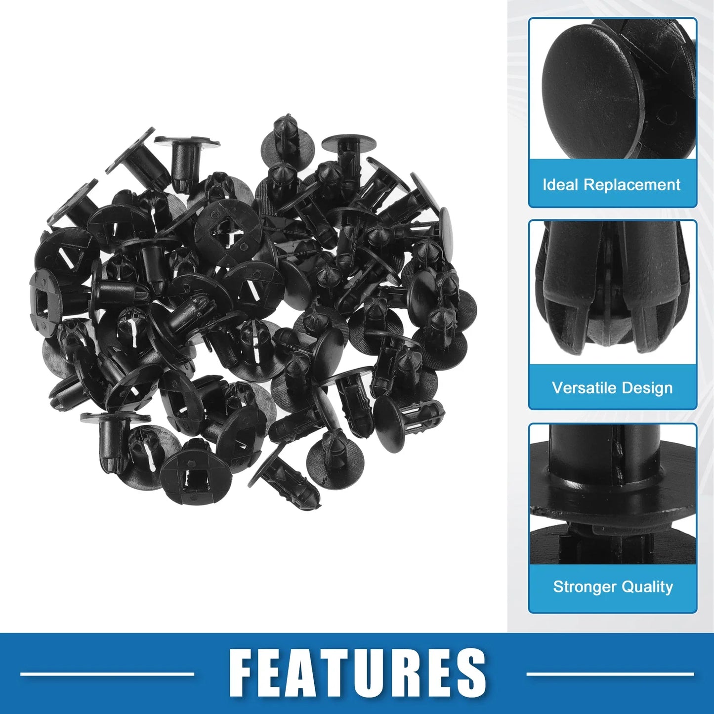 30 x Push-Type Retainer Clips for Hyundai Accent (2010-2017)