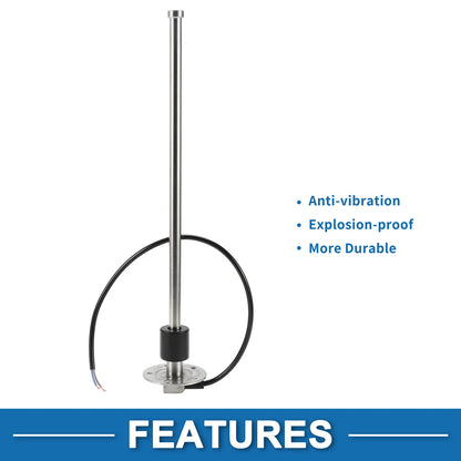 Fuel Sending Unit and Gauge Kit 240-33 Ohm for Boat Car Vehicle (406mm)
