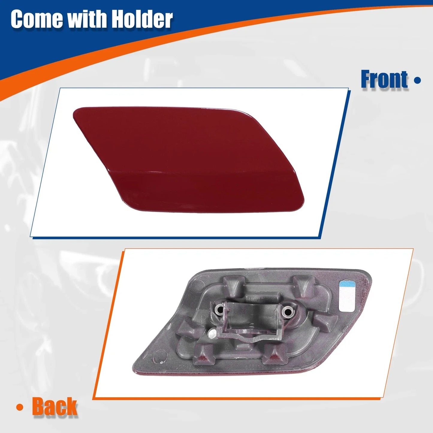 Right Side Front Bumper Washer Nozzle Cover for BMW E92 Gloss Red (2011 - 2013)