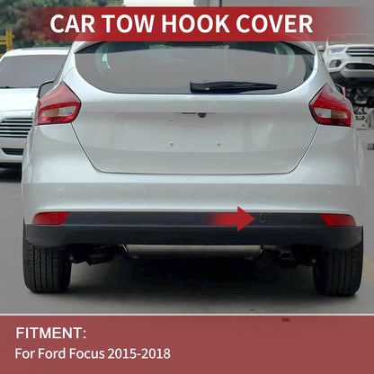 Rear Tow Hook Cover Cap for Ford Focus 2012–2017 No. 1872237 Black 1 Pc