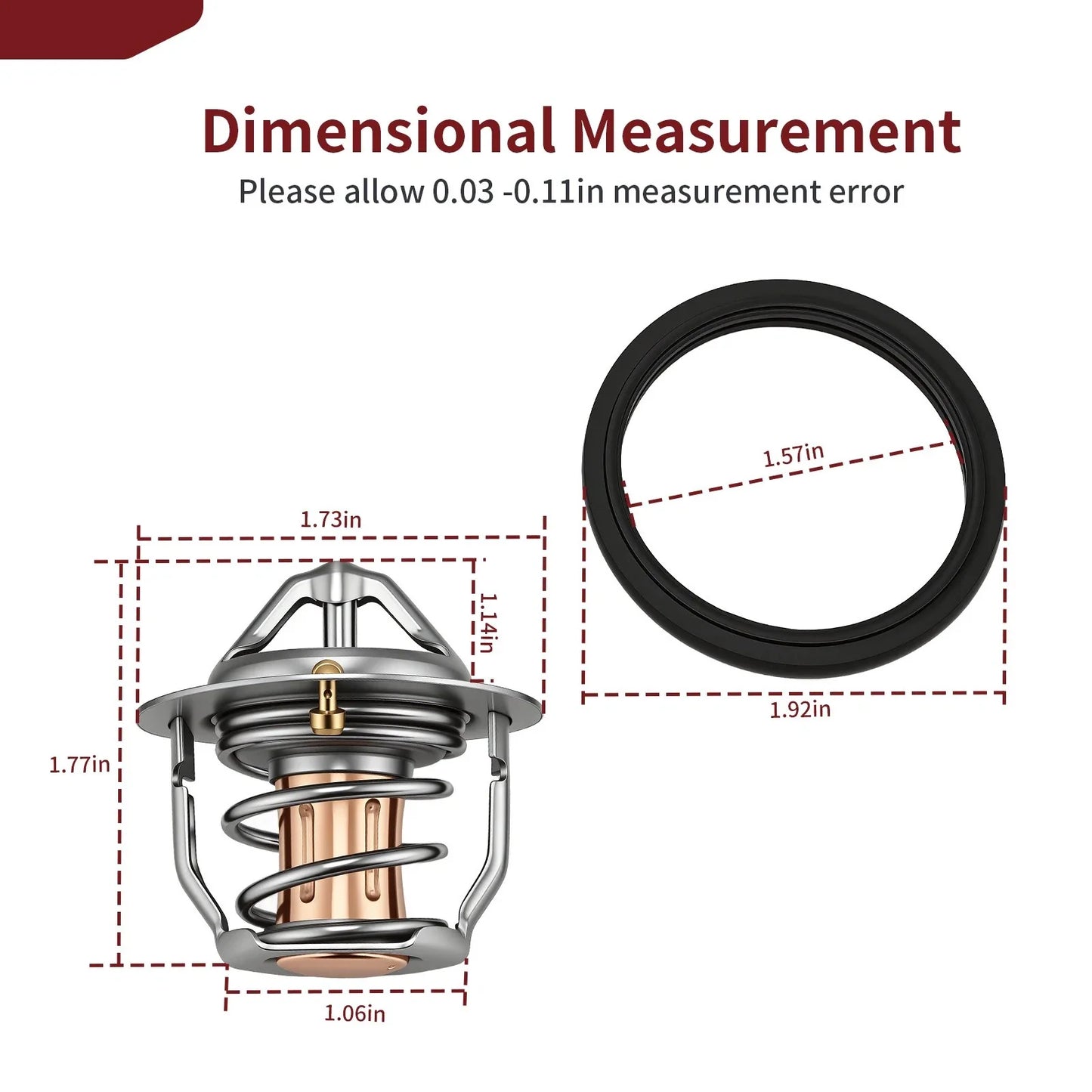 Thermostat & O-Ring for Suzuki Boulevard 90 C90 C90T M90 (2013–2019)