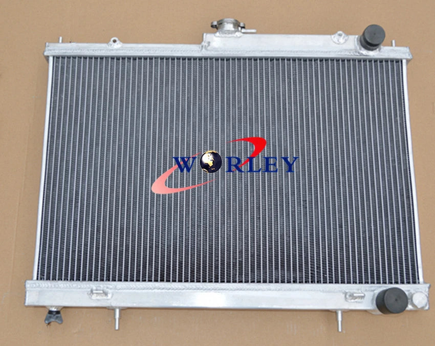 2X Alloy Aluminum Radiator for Nissan Skyline R33 R34 (1995–2002)