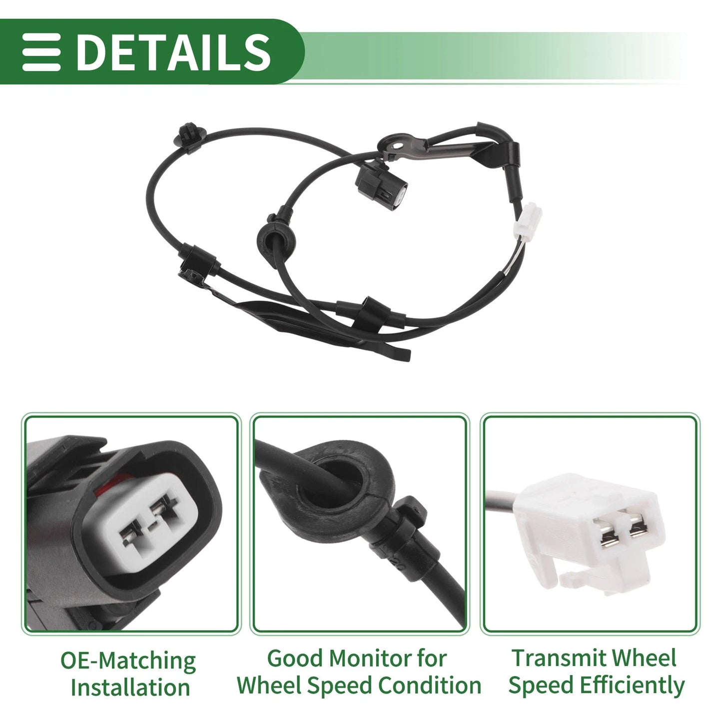 ABS Wheel Speed Sensor No. 8951652020 for Toyota Yaris (1999–2005)