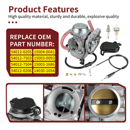 Carburetor for Kawasaki KVF360 Prairie 360 (2003–2013)