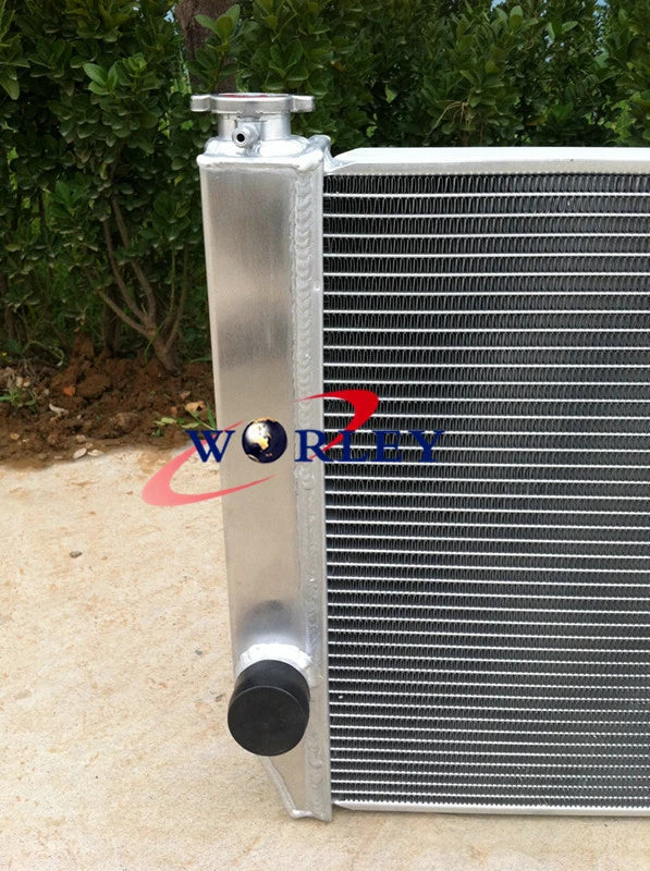 Aluminum Radiator for Ford Falcon V8 6cyl (XC XD XE XF) 56mm Manual & Fans