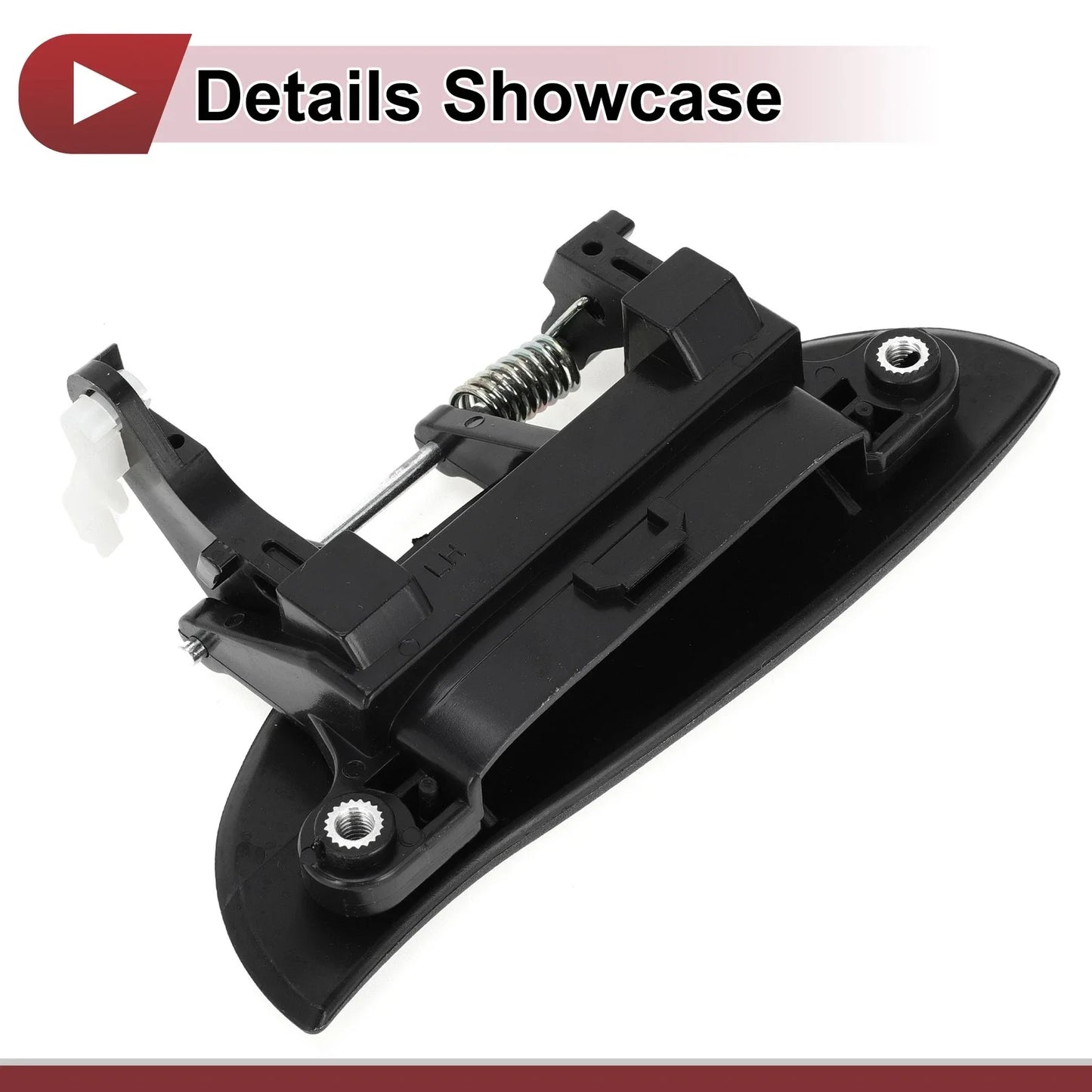 Exterior Door Handle for Hyundai Atos Rear Left Black ABS (2000-2003)