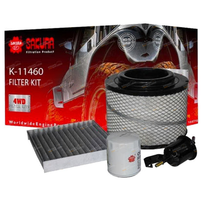Oil Air Fuel Cabin Filter Service Kit for Hilux TGN16 (2005–2015)