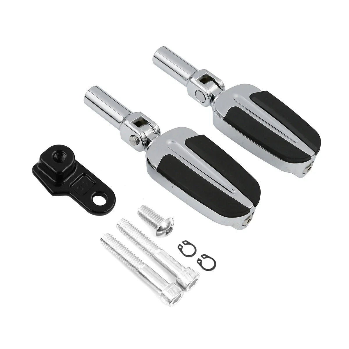 Chrome Footpeg Pedals Mount for Harley Softail Slim FLSS (2012 - 2017)
