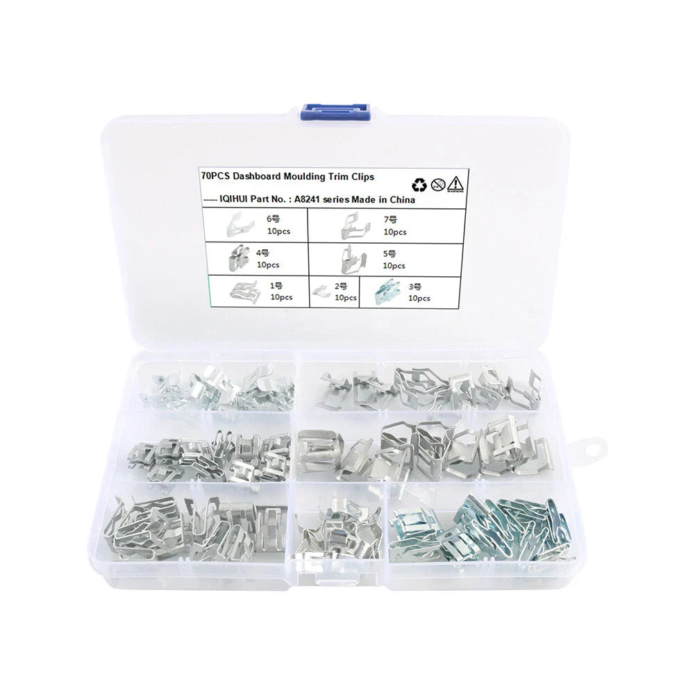 Dashboard Retainer Clips for Instrument Panel Moulding - A (Fits Various Years)
