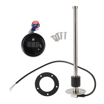 Fuel Sending Unit and Gauge Kit 0-190 Ohm 280mm for Boat Car