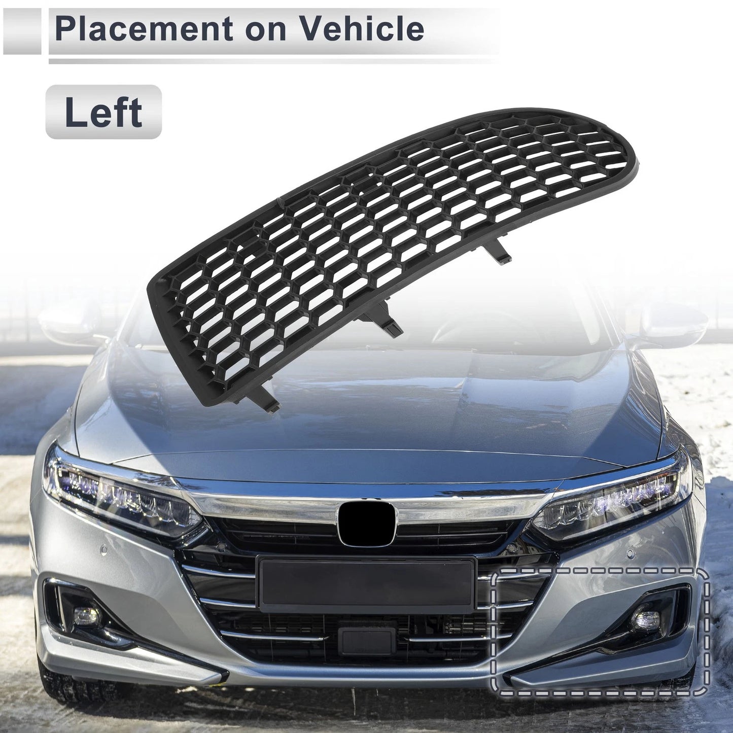 1 Pc Fog Light Grill for Volkswagen Beetle (2006–2010) No. 1C0807683H