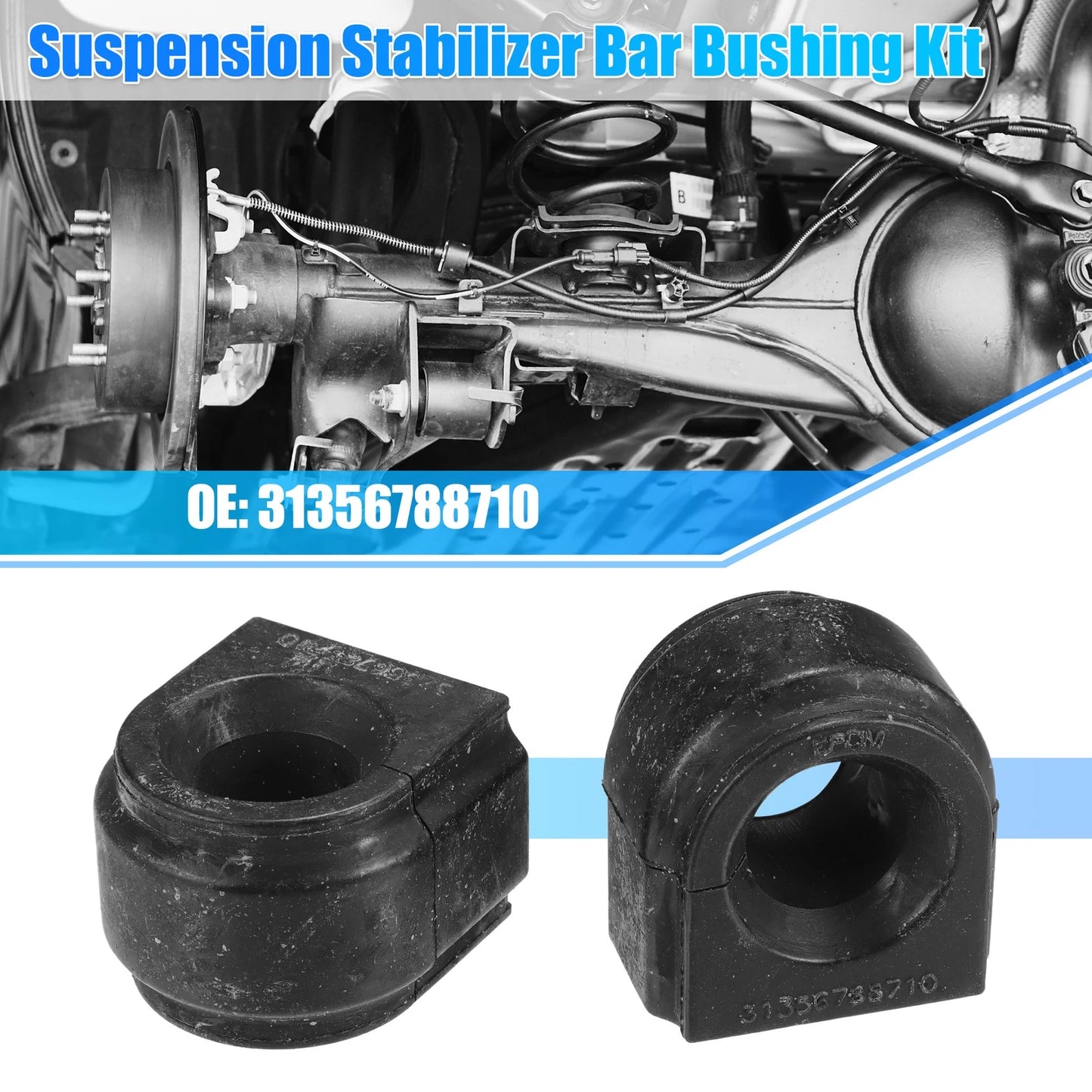 2X Suspension Stabilizer Bar Bushings No. 31356788710 for BMW X3 (2011)