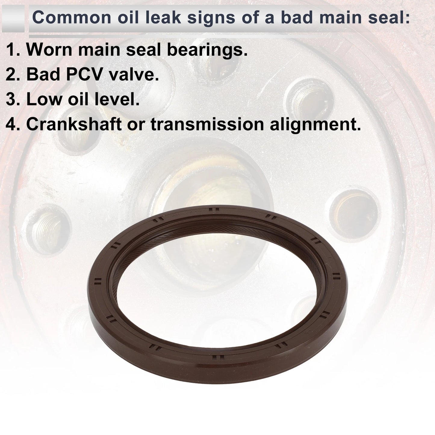1 Pc Rear Crankshaft Oil Seal for Honda Accord (No. 91214-PAA-A01/91214-PLE-003)