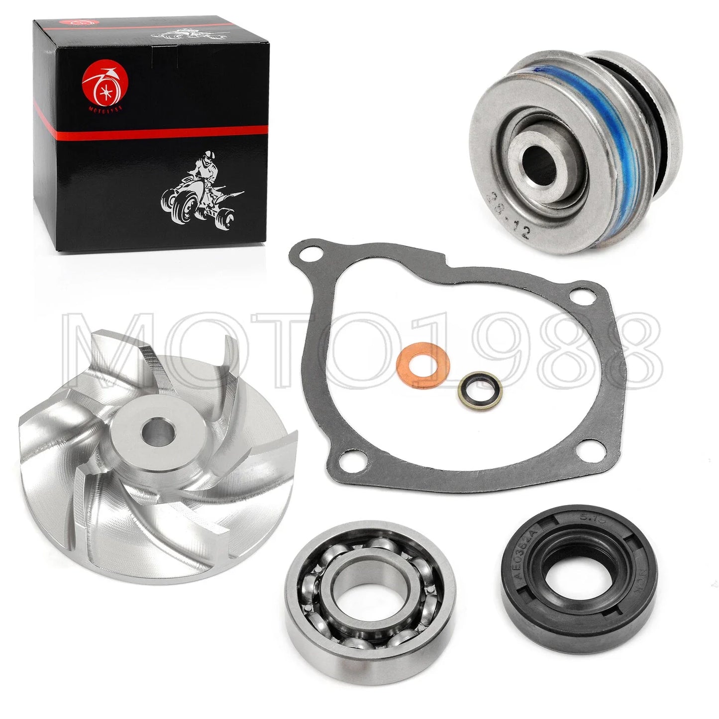 Water Pump Kit Impeller Bearing Seal Gasket for Polaris Sportsman (2001–2014)
