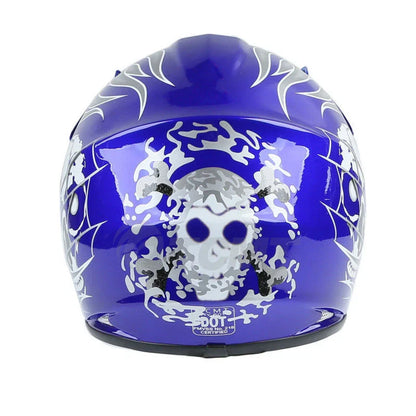 Youth Kids Dirt Bike ATV Helmet w/ Goggles & Gloves - White/Black/Red/Blue/Green