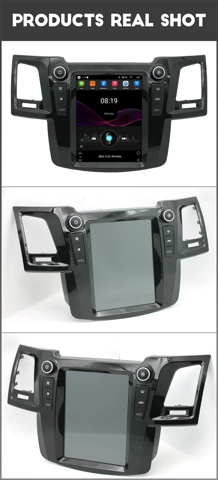 9.7'' Android Stereo Radio GPS for Toyota Fortuner, Hilux (2005-2015)
