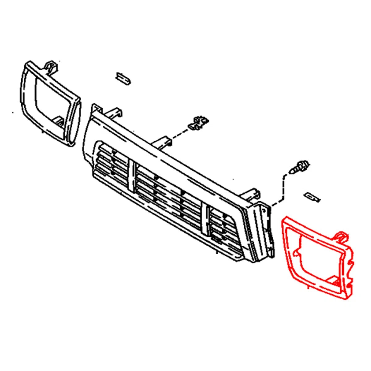 Head Lamp Door Left Side for Toyota Hilux 4WD (N100, LN106, N110, RN101, YN106, YN110)