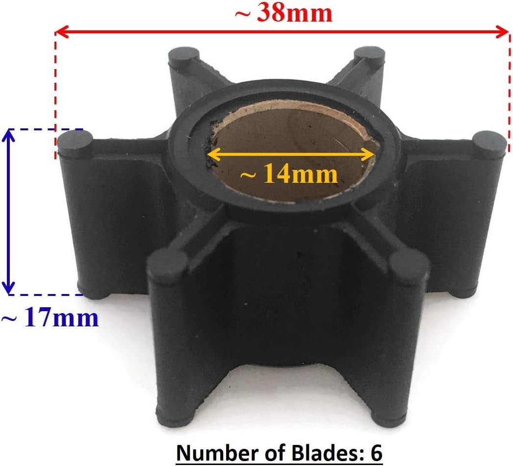 Water Pump Impeller for Johnson Evinrude OMC Outboard (Various Years)