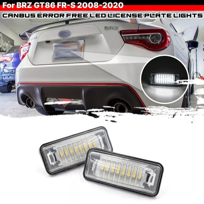 White LED License Plate for Scion FRS Subaru BRZ WRX Impreza STi Toyota 86