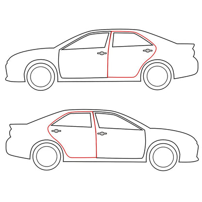 Set of 2 Rear Door Weatherstrips for Toyota Corolla KE30 (1974–1979)