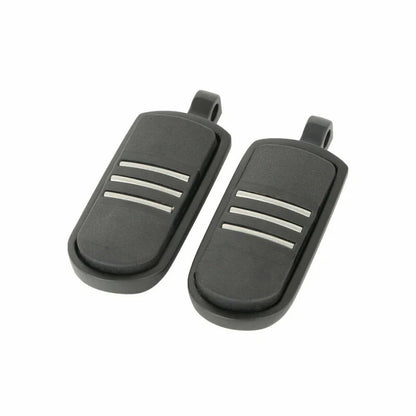 1 1/4'' Matte Long Angled Footpegs Mount Engine Guard Pegstreamliner