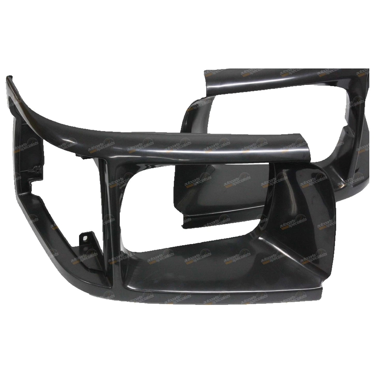 Set of 2 Dark Grey Headlight Surrounds for Toyota Hiace (1989–1992)