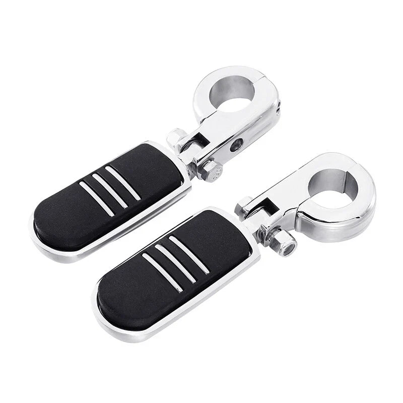 1. Pegstreamliner Foot Pegs for 1.25" Harley Engine Guard Bar