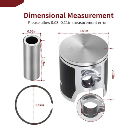 Top End Gasket Piston Kit for Honda CR85R CR85RB (2003–2007)