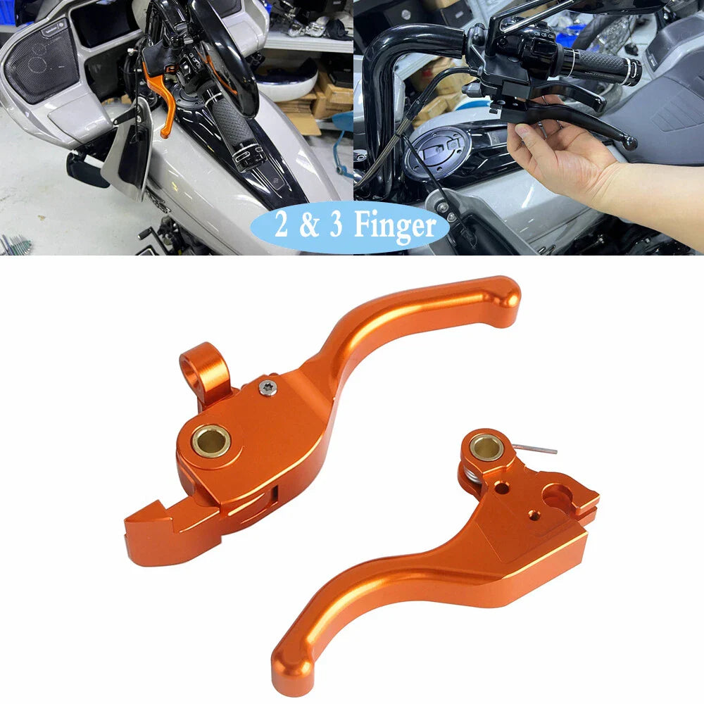 Finger Brake & Clutch Lever Set for Harley Touring FLTRX FLTRXSTSE (2024-)