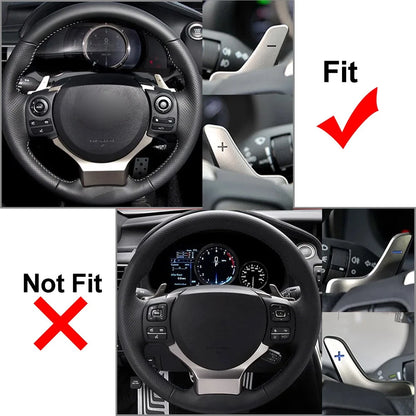 Carbon Fiber Steering Wheel Cover Trim for Lexus IS250 NX200 200t 300h (2014–2020)