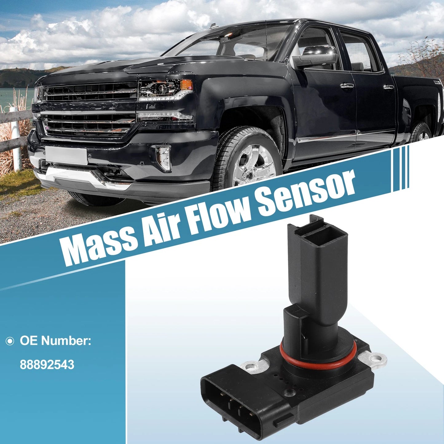 Mass Airflow Sensor for Chevrolet Silverado 3500 (2001–2007) MAF 5 Pins