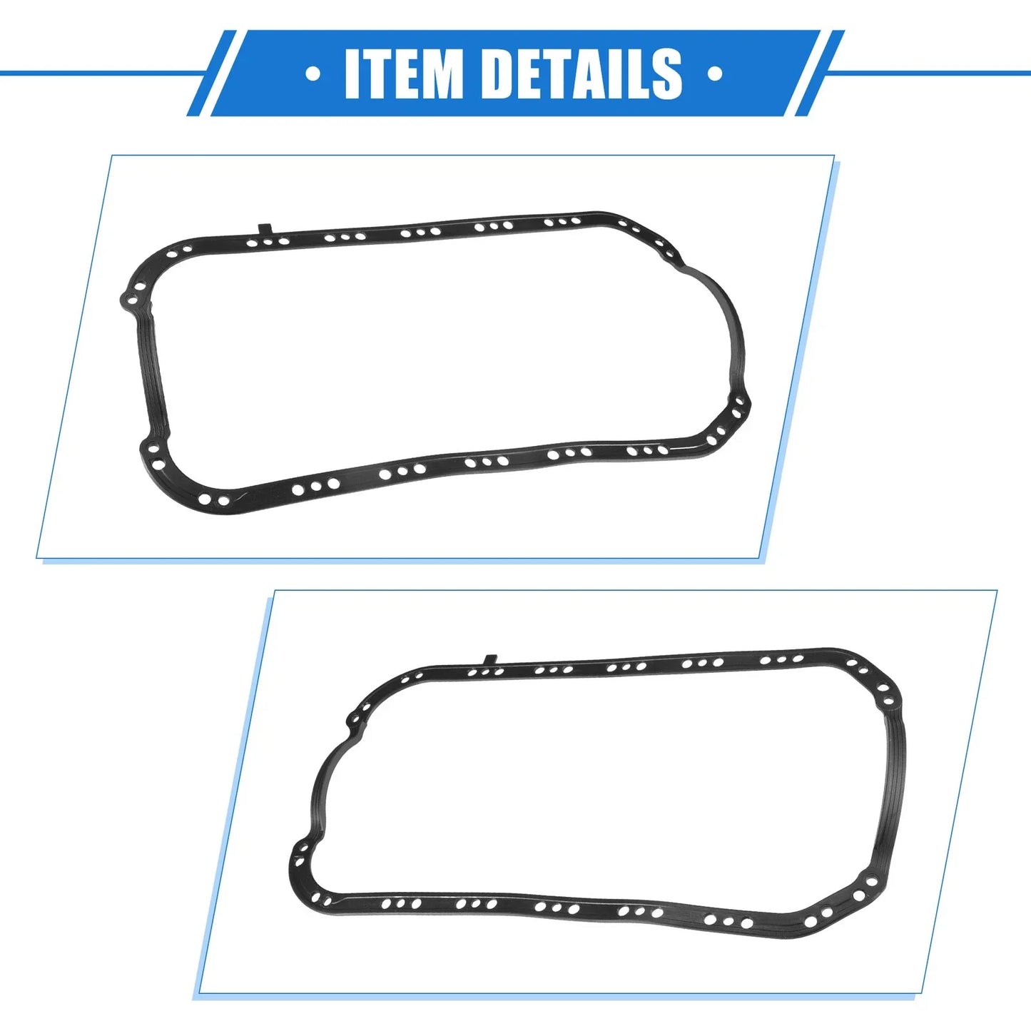 Oil Pan Gasket for Honda Civic Del Sol S SI (1996-1997) Rubber Black