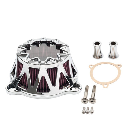 Black Air Cleaner Intake Filter for Harley Touring Street Glide Road King (2008–2016)