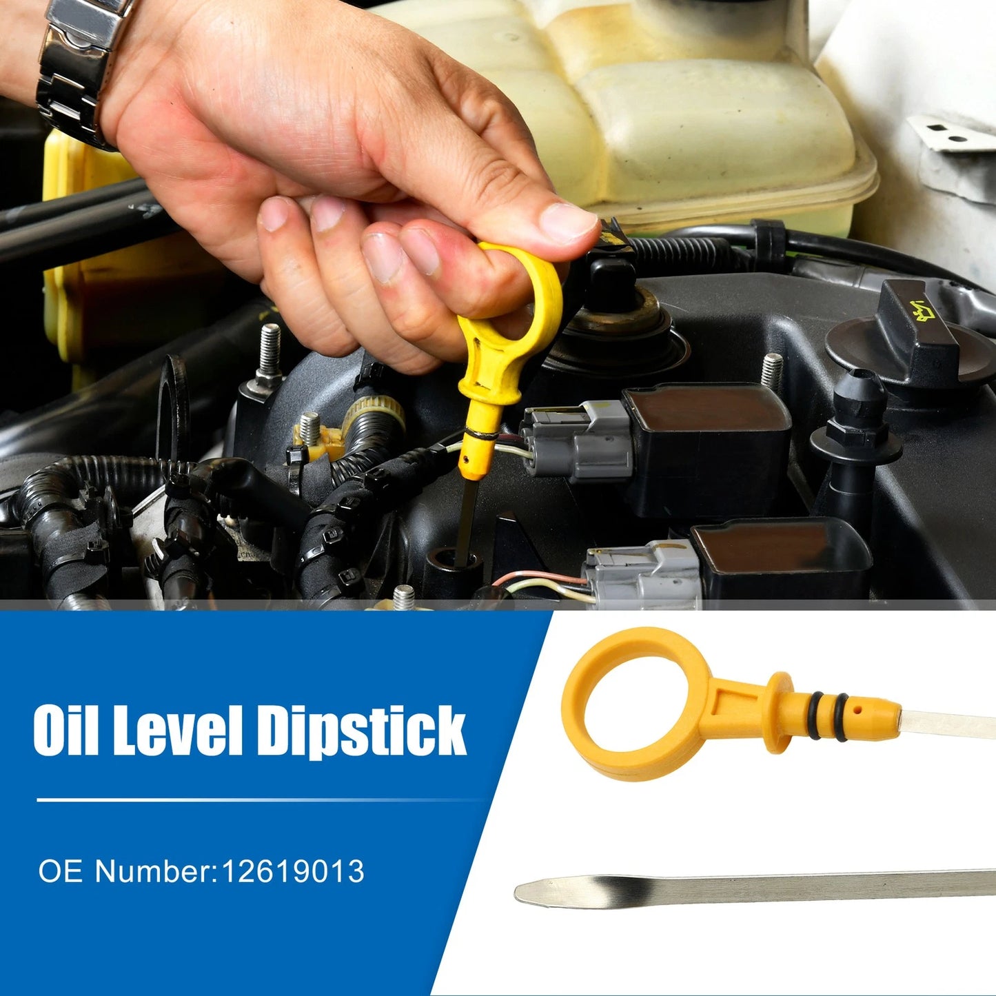 Engine Oil Level Indicator Dipstick for Chevrolet Silverado 1500 (No. 12619013)