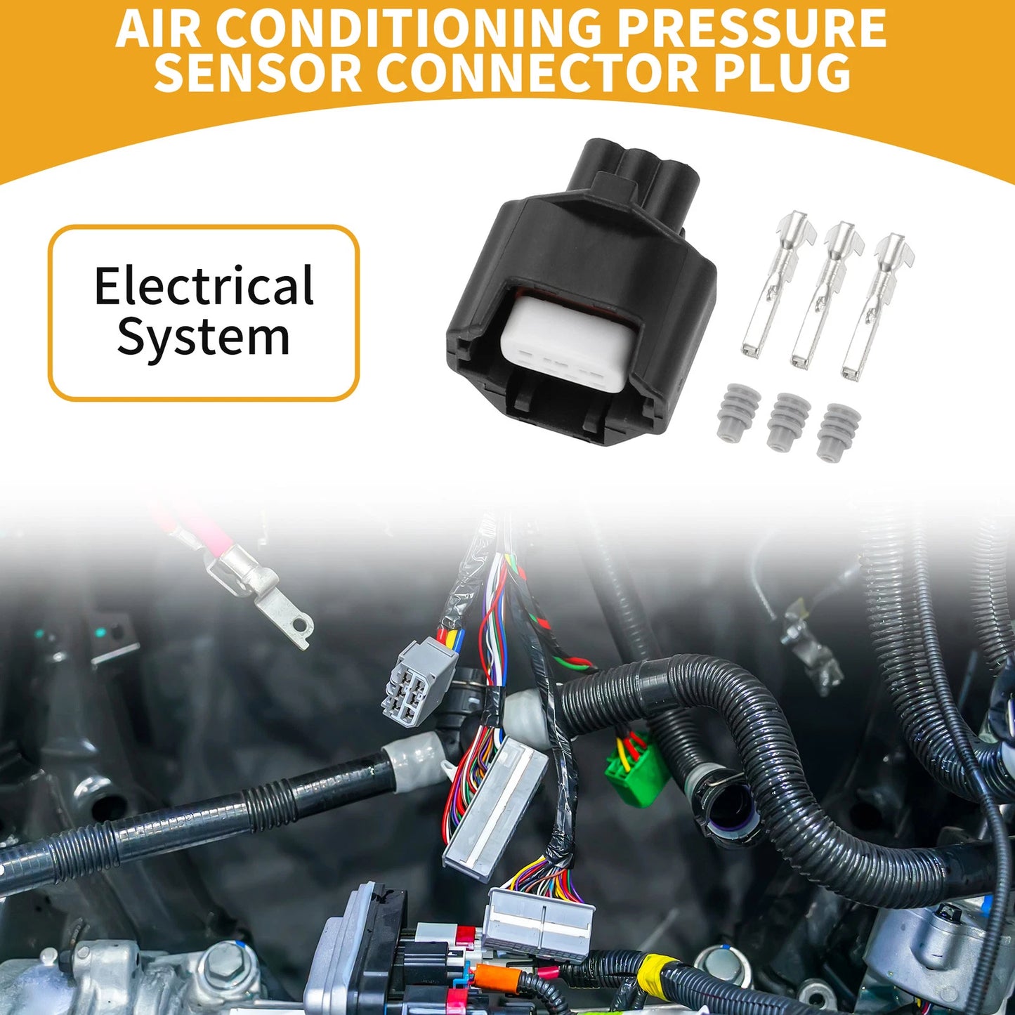 3 Pin Air Conditioning Pressure Sensor Connector Plug for Subaru Forester
