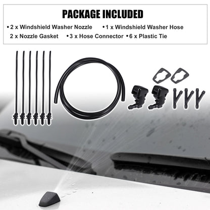 Set of 2 Windshield Washer Nozzles No.BT4Z17603A for Ford Edge (2012–2014)