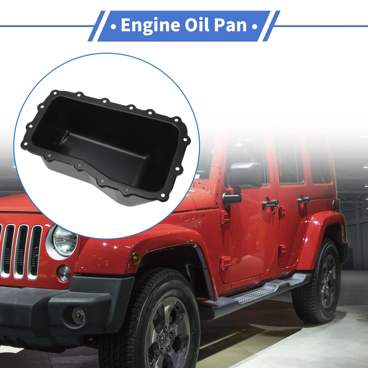 Engine Oil Pan for Jeep Wrangler V6 3.8L (2007–2011) No. 4666153AC