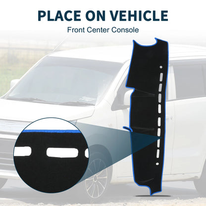 Dashboard Dash Cover Mat for Suzuki Jimny JB64 JB7 (2018–2024) Black Blue Set
