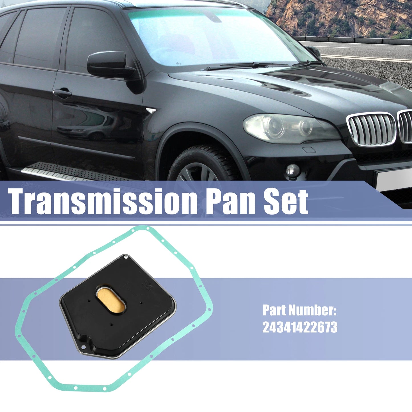 Set of 1 Transmission Filter Oil Pan Gasket Kit for BMW 740iL (1995–2001)