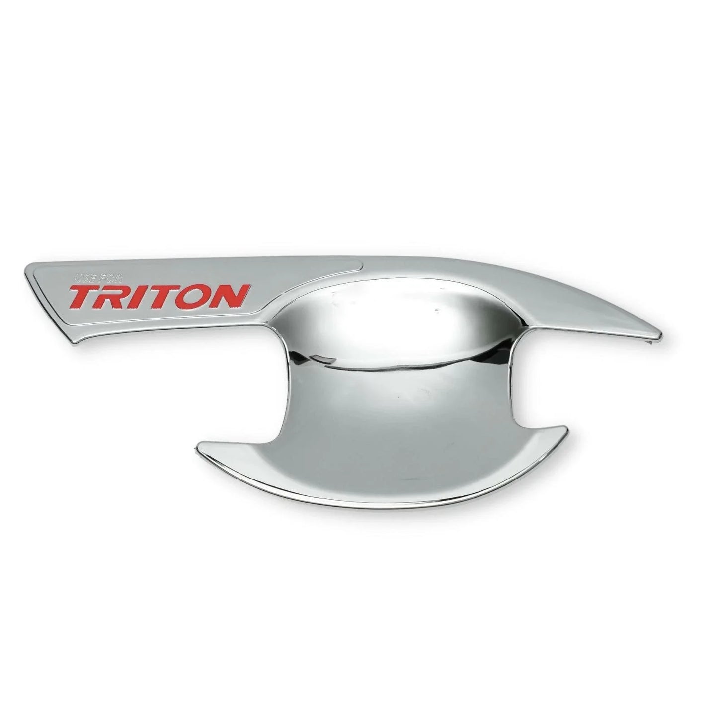Chrome Red  Door Handle Insert Bowl Cup Trim for Mitsubishi Triton L200 (15-22)