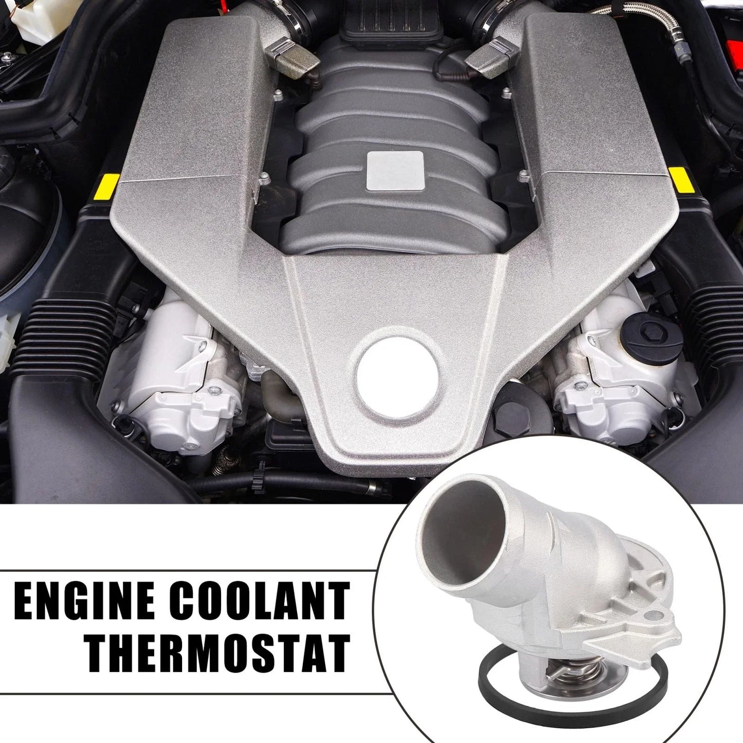 Engine Coolant Thermostat for Mercedes-Benz C240 C280 C320 CL500 E320 (2001-2005)