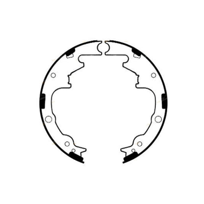 4 x Rear Brake Shoes,  Wheel Cylinders for Jeep Wrangler TJ (1996 - 2007)