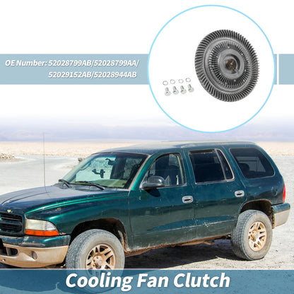 Engine Cooling Fan Clutch for Dodge Ram 2500 V8 (1998–1999, 2001) No. 52028799AB
