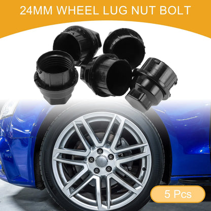 Wheel Lug Nut Bolts for Chevrolet Camaro (1997-2002) - 5 Pcs Plastic Black