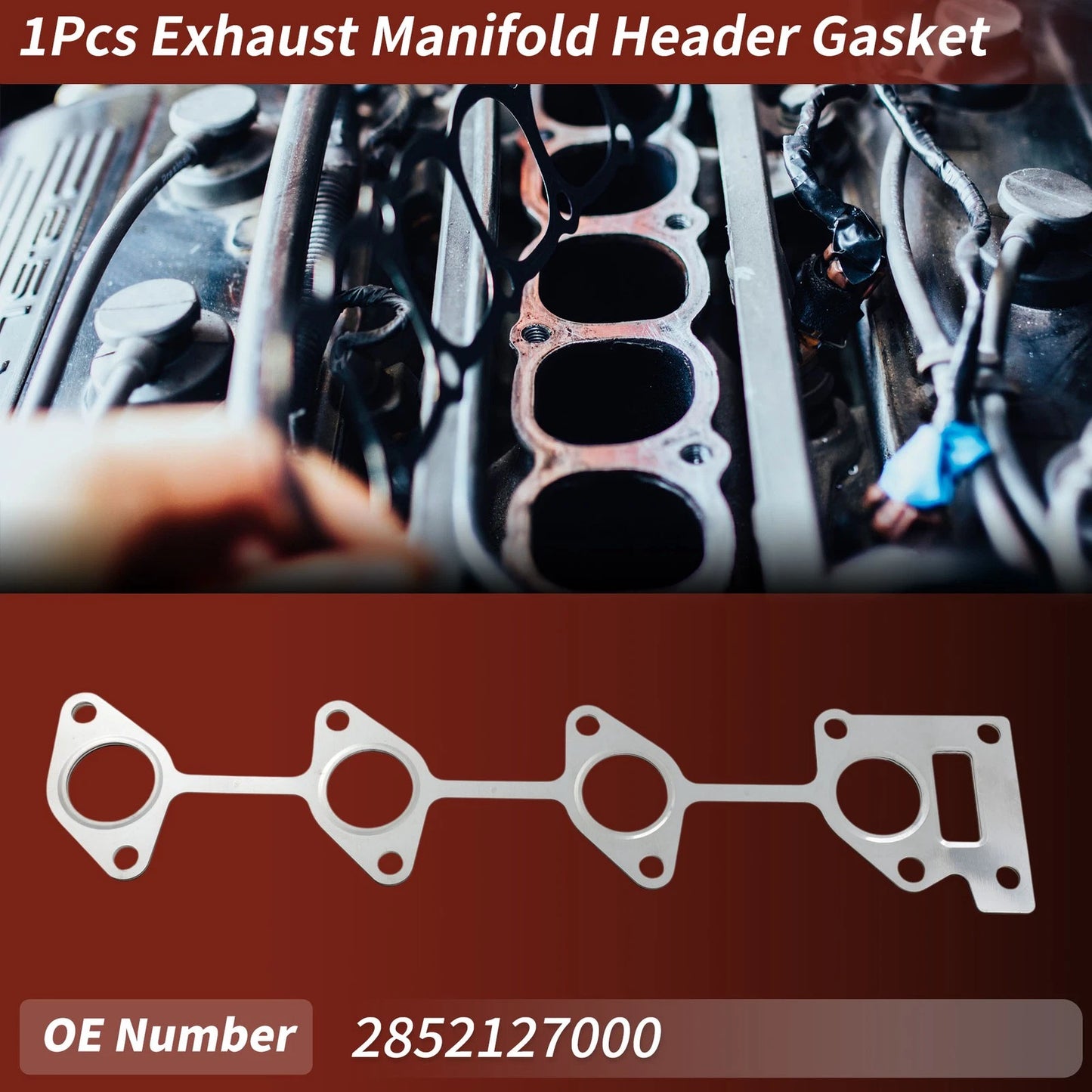 Exhaust Manifold Header Gasket for Hyundai Santa Fe (2001–2006) No.2852127000