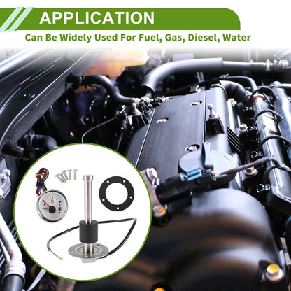 Fuel Sending Unit and Gauge Kit 240-33 Ohm for Boat Car Vehicle