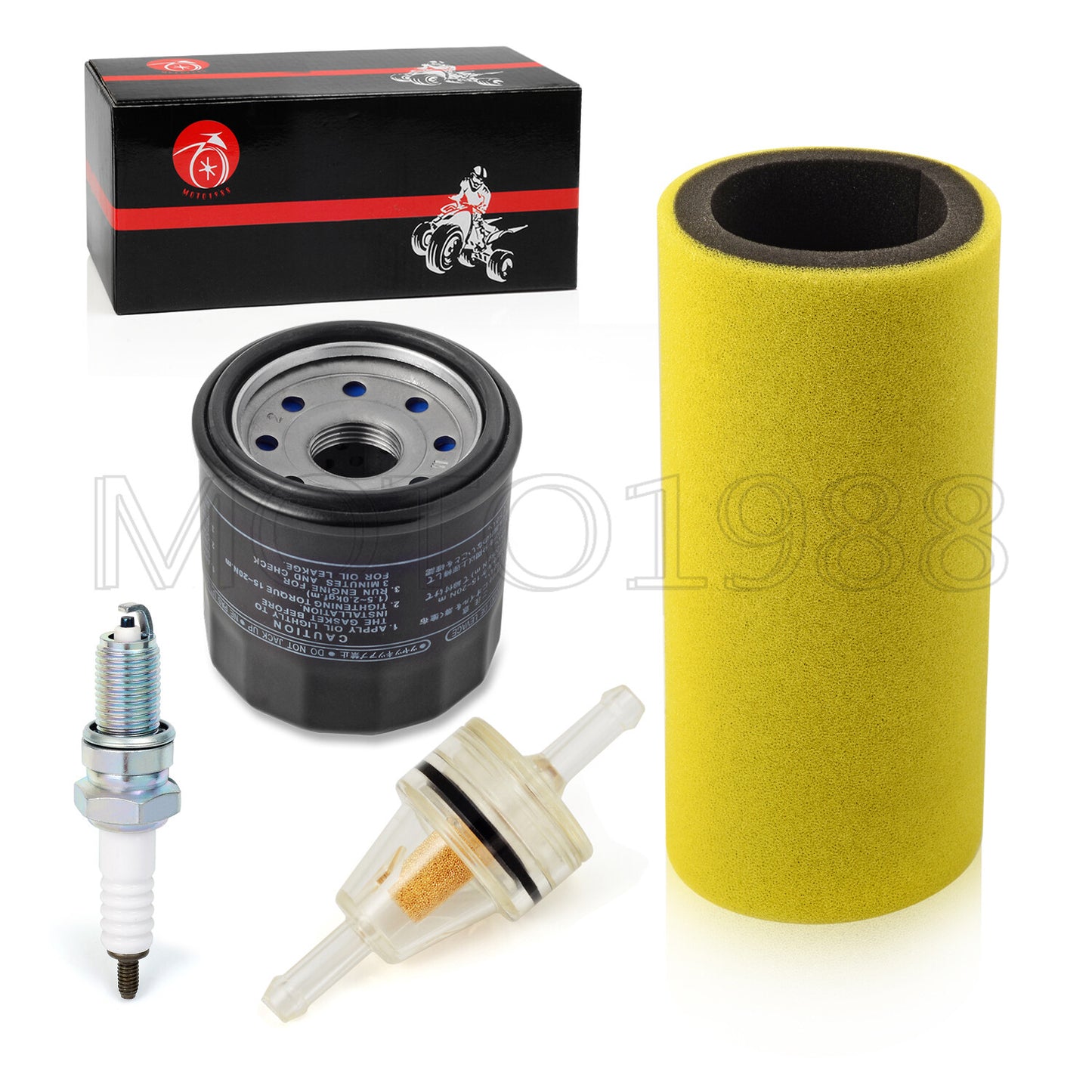 Air Filter Foam, Oil Filter & Spark Plug for Yamaha Rhino 660 (2004–2007)